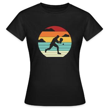Padel Tennis Platform Tennis Paddleball Padel - Women's T-Shirt - black - Front - AI Model Female 172 dark (172cm)