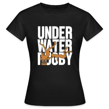 Underwater Rugby Silhouette UWR Wassersport - Frauen T-Shirt - Schwarz - Vorne - AI Model Female 172 dark (172cm)