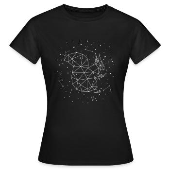 Constellation Squirrel Constellation Squirrel - T-shirt Femme - noir - Devant - AI Model Female 172 dark (172cm)