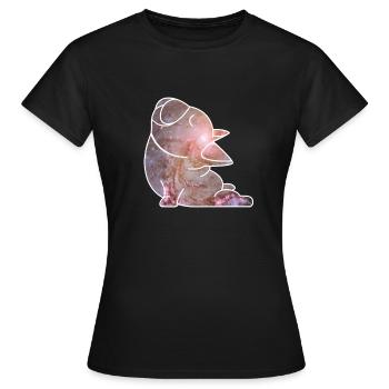 Vierbeiner Wauwau Rüde Hundebesitzer Yoga Hund - Frauen T-Shirt - Schwarz - Vorne - AI Model Female 172 dark (172cm)