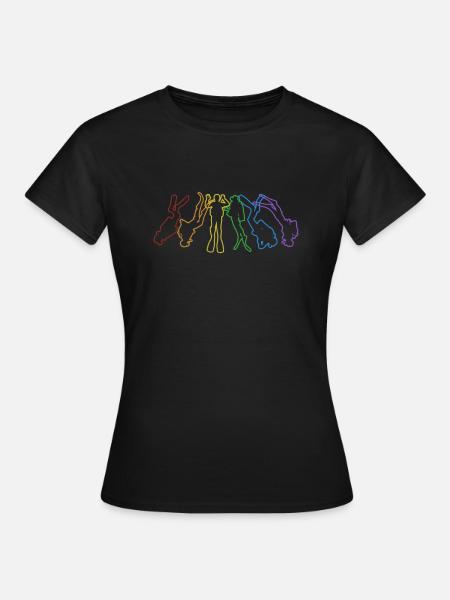 Scuba Diving LGBT Rainbow Taucherbrille - Frauen T-Shirt - Schwarz