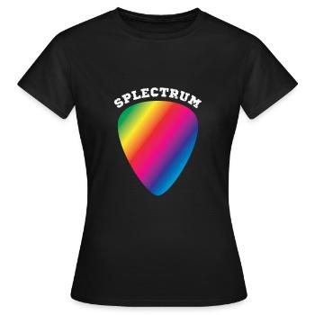 Splectrum - plectre de couleur arc-en-ciel, spectre - T-shirt Femme - noir - Devant - AI Model Female 172 dark (172cm)