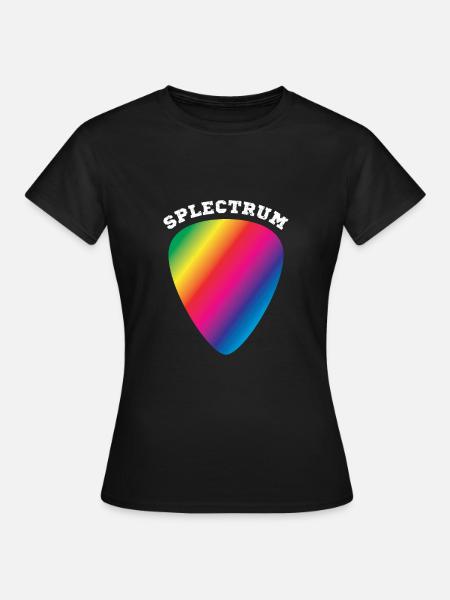 Splektrum - regenbogenfarbenes Plektrum, Spektrum - Frauen T-Shirt - Schwarz