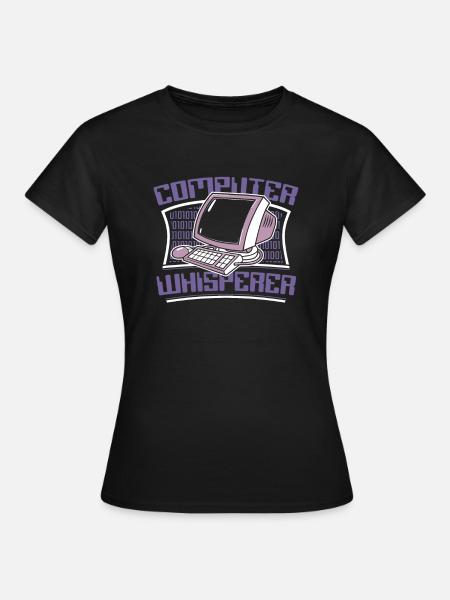 Computer Whisperer Admin Administrateur des opérations informatiques - T-shirt Femme - noir