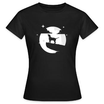 Vierbeiner Wauwau Rüde Hundebesitzer Beagle Hund - Frauen T-Shirt - Schwarz - Vorne - AI Model Female 172 dark (172cm)