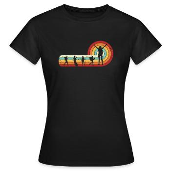 Trekking Mountain Hiking Hiking Hiking Hiking - Women's T-Shirt - black - Front - AI Model Female 172 dark (172cm)