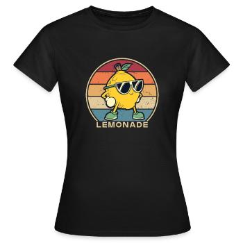 Rétro Limonade Limonade Vendeur Limonade - T-shirt Femme - noir - Devant - AI Model Female 172 dark (172cm)