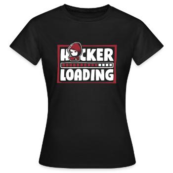 Chargement par pirate Phishing Sniffer Social - T-shirt Femme - noir - Devant - AI Model Female 172 dark (172cm)