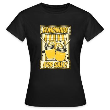 Limonade à vendre Limonade Vendeur Limonade - T-shirt Femme - noir - Devant - AI Model Female 172 dark (172cm)