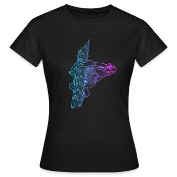 Laubfrosch Kröte Kaulquappe Froschzüchter Frosch - Frauen T-Shirt - Schwarz - Vorne - AI Model Female 172 dark (172cm)