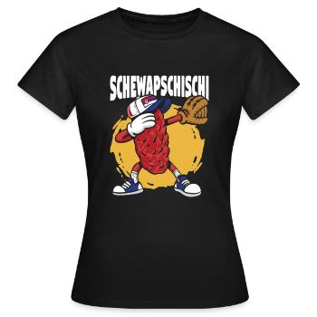 Shevapshishi - Cevapcici Balkan cuisine Balkan - T-shirt Femme - noir - Devant - AI Model Female 172 dark (172cm)