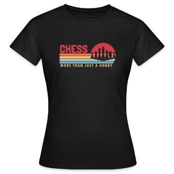 Les échecs plus qu’un grand maître de la reine des jeux de loisirs - T-shirt Femme - noir - Devant - AI Model Female 172 dark (172cm)