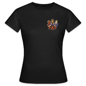 Chess Logo Emblem Queen Player Grandmaster Chess - Women's T-Shirt - black - Front - AI Model Female 172 dark (172cm)