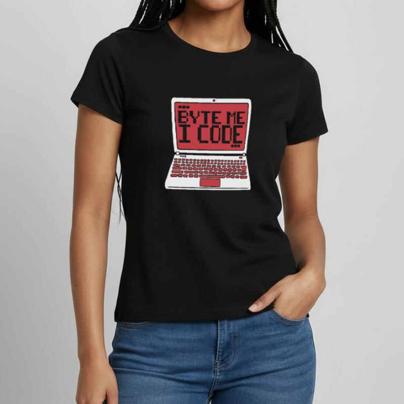 Byte Me I Code Developer Software Developer T-shirt Femme