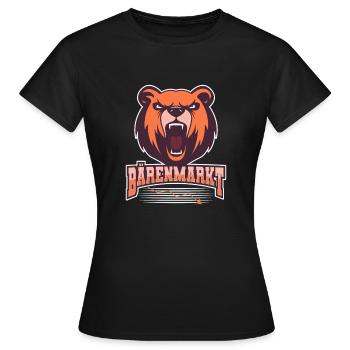 Marché baissier Trader boursier Marché boursier - T-shirt Femme - noir - Devant - AI Model Female 172 dark (172cm)