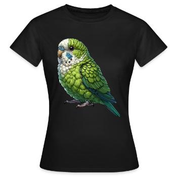 Perroquet Oiseau Perroquet Perroquet - T-shirt Femme - noir - Devant - AI Model Female 172 dark (172cm)
