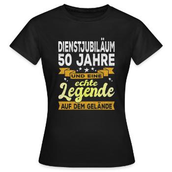 Cadeau d’anniversaire de l’entreprise 50e anniversaire - T-shirt Femme - noir - Devant - AI Model Female 172 dark (172cm)