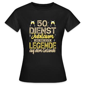 Cadeau d’anniversaire de l’entreprise 50e anniversaire - T-shirt Femme - noir - Devant - AI Model Female 172 dark (172cm)