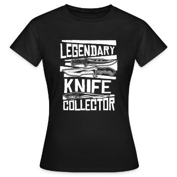 Legendäres Metzgermesser Restaurierung Liebhabermesser - Frauen T-Shirt - Schwarz - Vorne - AI Model Female 172 dark (172cm)