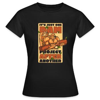 Ein Staudammprojekt nach dem anderen in Nordamerika - Frauen T-Shirt - Schwarz - Vorne - AI Model Female 172 dark (172cm)