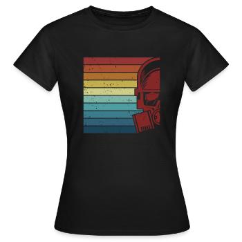 Rétro Uranium Centrale nucléaire Énergie Nucléaire - T-shirt Femme - noir - Devant - AI Model Female 172 dark (172cm)