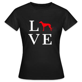 lévrier - T-shirt Femme - noir - Devant - AI Model Female 172 dark (172cm)