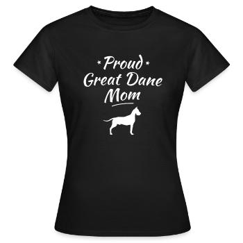 German Mastiff - Women's T-Shirt - black - Front - AI Model Female 172 dark (172cm)