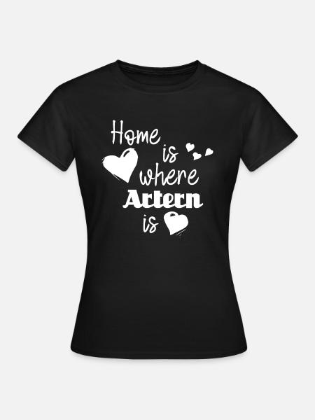 Zuhause in Artern - Home is where Artern is - Frauen T-Shirt - Schwarz