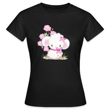 Animals sweet style - Frauen T-Shirt - Schwarz - Vorne - AI Model Female 172 dark (172cm)