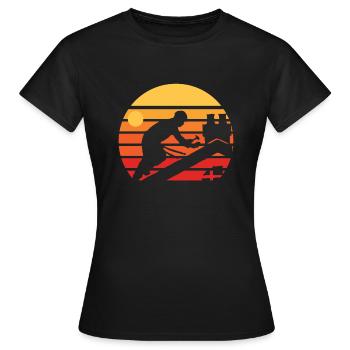 Couvreur - T-shirt Femme - noir - Devant - AI Model Female 172 dark (172cm)