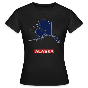 Alaska - Women's T-Shirt - black - Front - AI Model Female 172 dark (172cm)