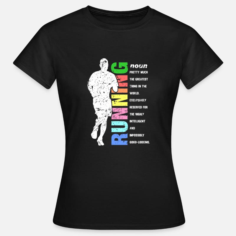 Marathonläufer Geschenk Spaß Läufer Definition Läufer - Frauen T-Shirt - Schwarz