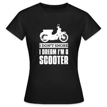 Mobylette Mobylette Mobylette mobylette cadeau - T-shirt Femme - noir - Devant - AI Model Female 172 dark (172cm)