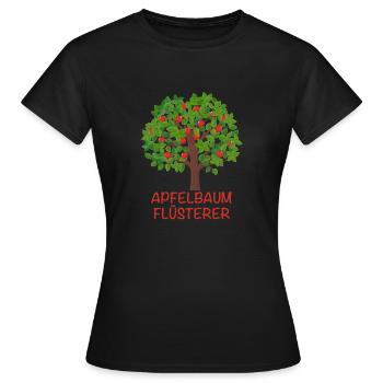 Apfelbäume Apfel Apfelbaum Apfelsaft Geschenk - Frauen T-Shirt - Schwarz - Vorne - AI Model Female 172 dark (172cm)