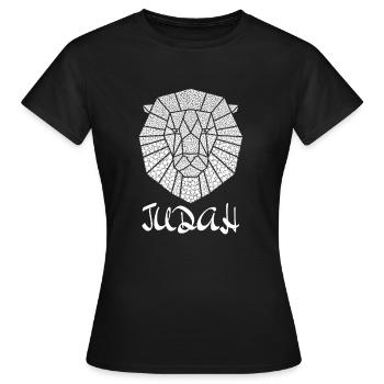 Jewish Tribe Hebrew Israelite Menorah Yah Apparel - Frauen T-Shirt - Schwarz - Vorne - AI Model Female 172 dark (172cm)