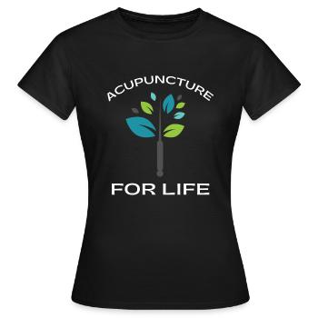 Acupuncturist Acupuncture Alternative Medicine - T-shirt Femme - noir - Devant - AI Model Female 172 dark (172cm)
