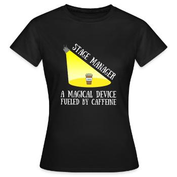 Metteur en scène Crew & Stage Manager Theater - T-shirt Femme - noir - Devant - AI Model Female 172 dark (172cm)