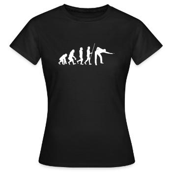 Pool Billiards Cue Sports And Snooker Tournament - Frauen T-Shirt - Schwarz - Vorne - AI Model Female 172 dark (172cm)