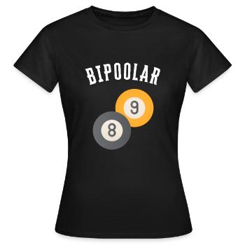 Billard Cue Sports Et Snooker Tournoi - T-shirt Femme - noir - Devant - AI Model Female 172 dark (172cm)