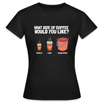 Verre de vitrier ajusteur et vitre de sertisseur de verre - T-shirt Femme - noir - Devant - AI Model Female 172 dark (172cm)
