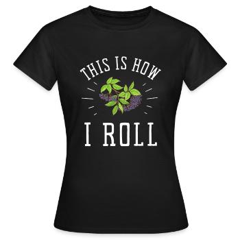 Elderberry Syrup Drink Flu Sambucus Homeopath - Women's T-Shirt - black - Front - AI Model Female 172 dark (172cm)
