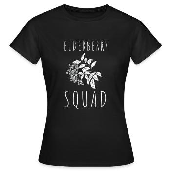 Elderberry Syrup Drink Flu Sambucus Homeopath - Women's T-Shirt - black - Front - AI Model Female 172 dark (172cm)