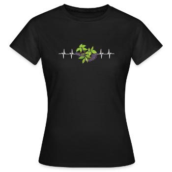 Elderberry Syrup Drink Flu Sambucus Homeopath - Women's T-Shirt - black - Front - AI Model Female 172 dark (172cm)