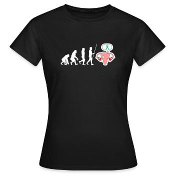 PMDD Awareness Premenstrual Syndrome Menstrual - Frauen T-Shirt - Schwarz - Vorne - AI Model Female 172 dark (172cm)