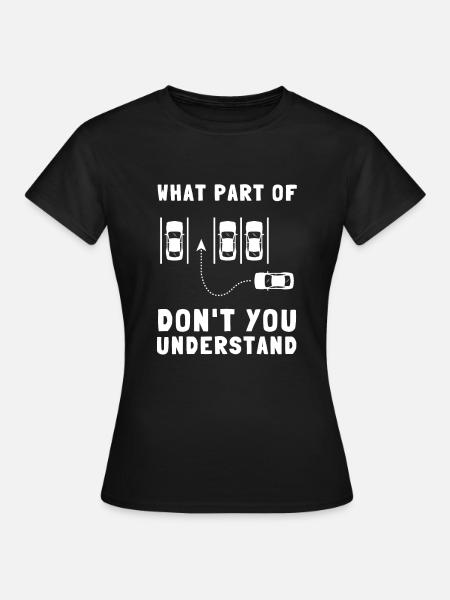 Driving Instructor Driver Car Parking Exam Driving - Dame-T-shirt - sort