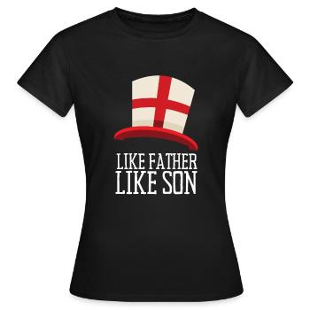 Comme Père Comme Fils Origine Origine Origine Des Pères Fête des Pères - T-shirt Femme - noir - Devant - AI Model Female 172 dark (172cm)