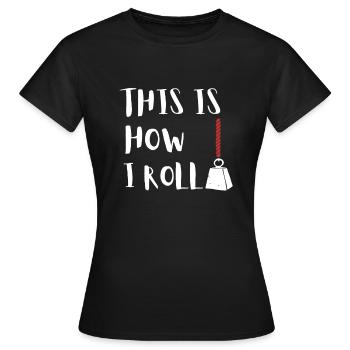 Aimant de pêche Aimant Fisher Pêcheur - T-shirt Femme - noir - Devant - AI Model Female 172 dark (172cm)