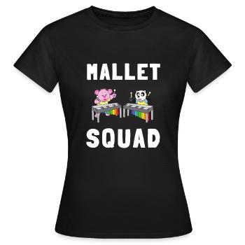 Vibraphone Maman Marimba Ninja Et Maillet - T-shirt Femme - noir - Devant - AI Model Female 172 dark (172cm)