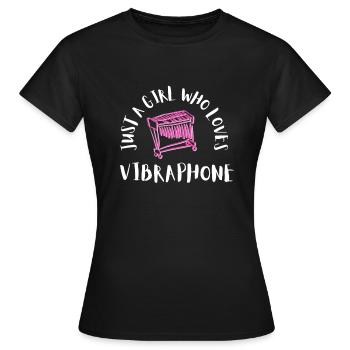 Vibraphone Maman Marimba Ninja Et Maillet - T-shirt Femme - noir - Devant - AI Model Female 172 dark (172cm)