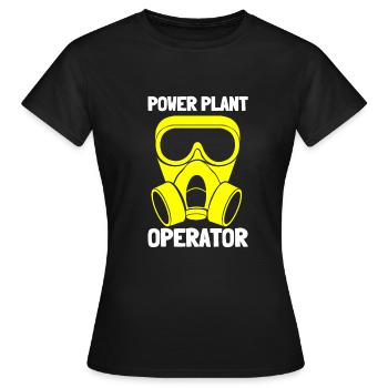 Thème génie nucléaire de la fission de l’uranium - T-shirt Femme - noir - Devant - AI Model Female 172 dark (172cm)
